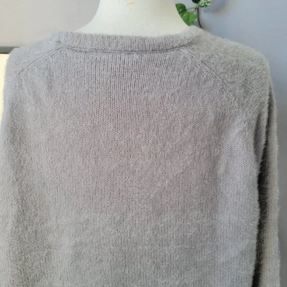 Z Supply Alexa Eyelash Pullover Sweater Gray M - Picture 8 of 14